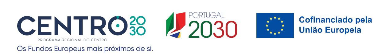 Centro 2030 · Portugal 2030 · Cofinanciado pela União Europeia